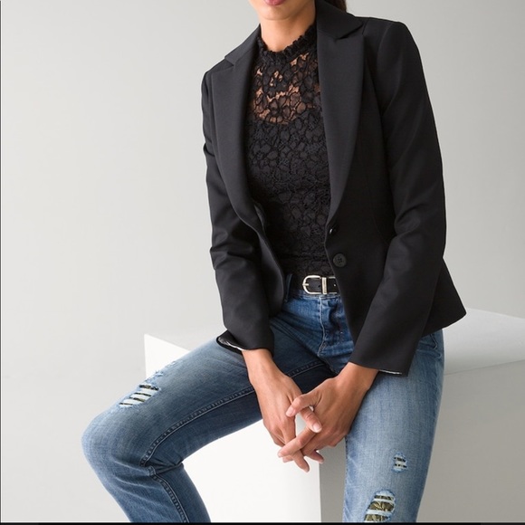 Never Worn! Mid-Rise Denim Destructed Slim Jeans - Picture 2 of 8